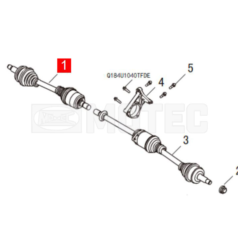 2303100XSZ20B Drive Shaft for GWM HAVAL H2 Original Quality Factory and Wholesale in China